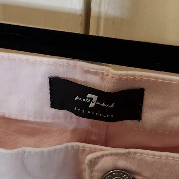 7 For All Mankind High Waist Straight Leg Cropped - Picture 5 of 15